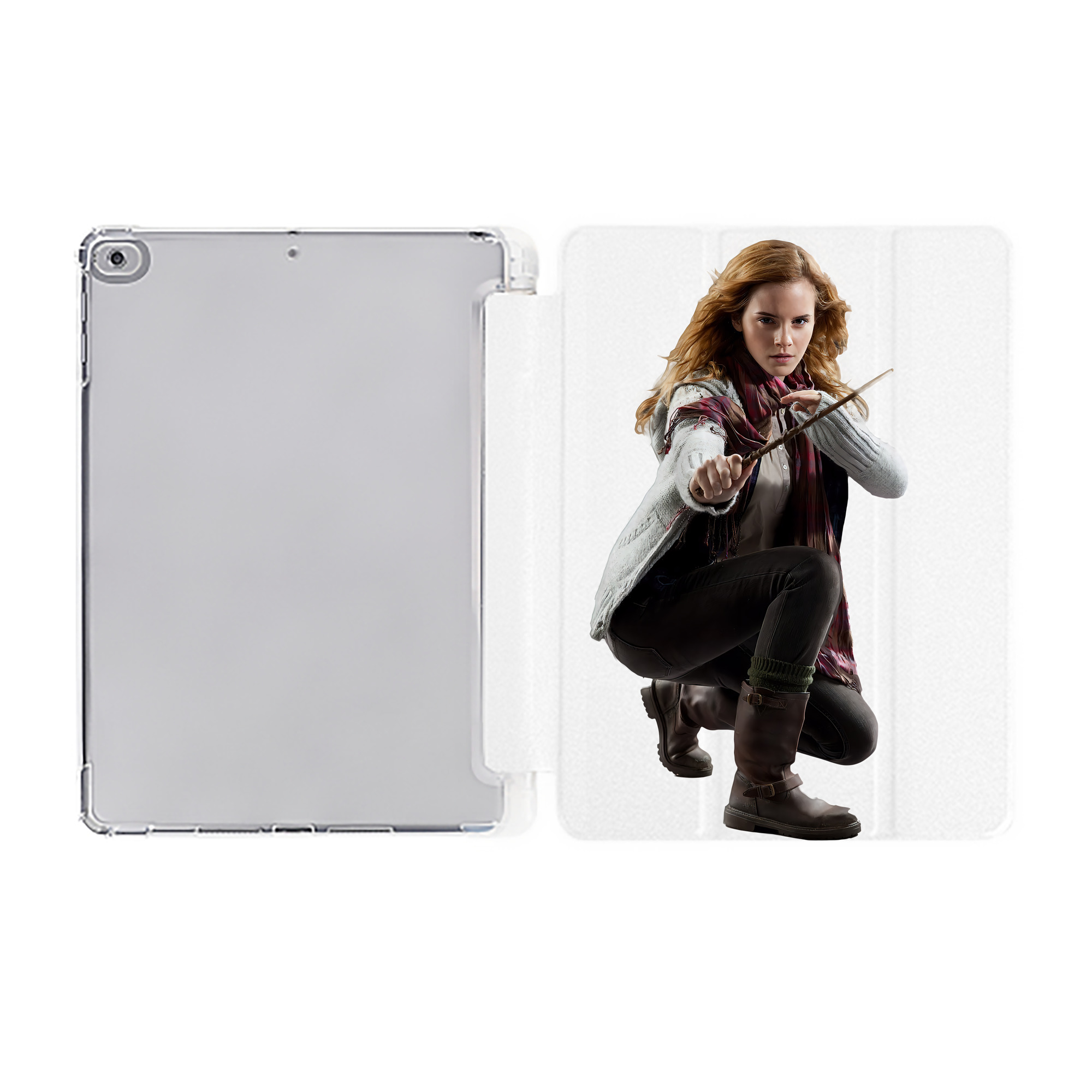 （画像用） Harry Potter ハリー・ポッターシリーズ IPad ケース ペン収納付き 三つ折りスタンド PUレザー×シリコン 対応機種9.5/10.5/10.9インチ
